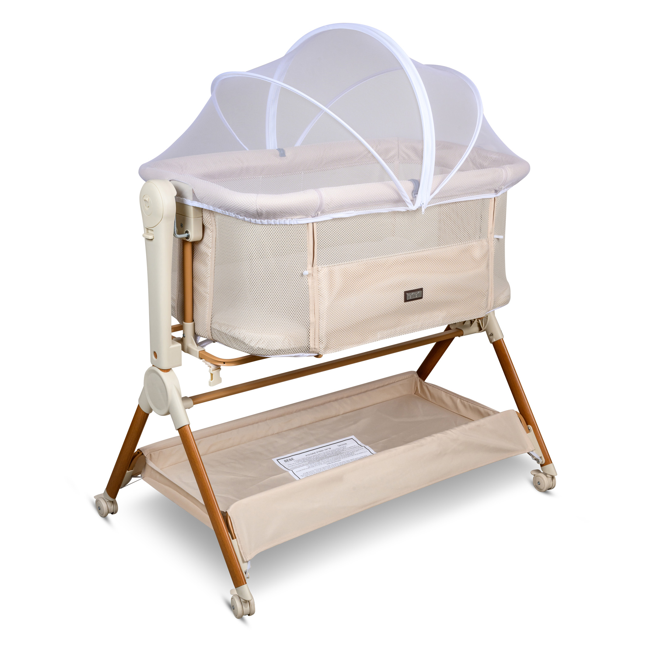 עריסה נצמדת כולל נדנוד מבית BÉBÉ בז'