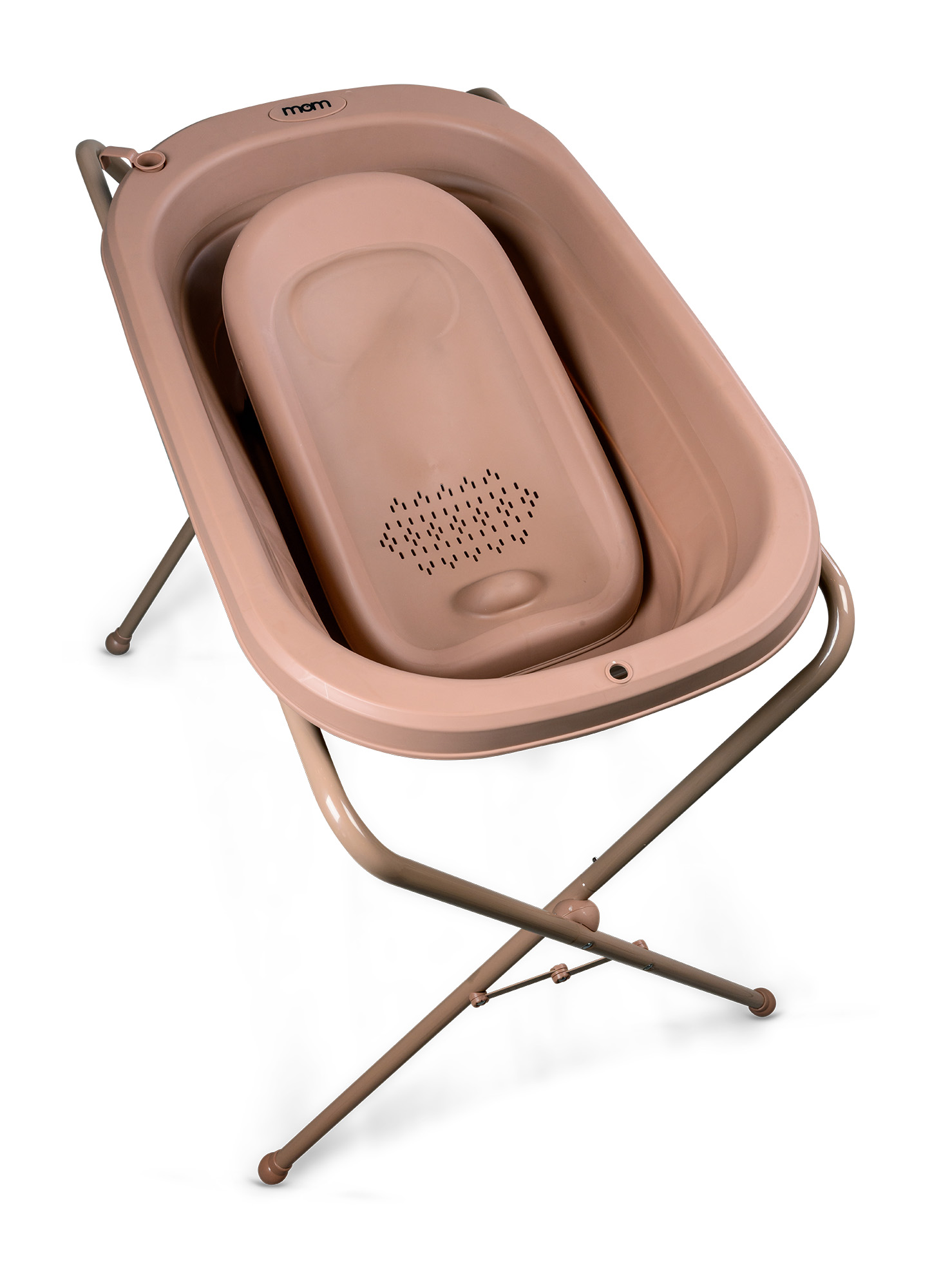 אמבטיה סיליקון מתקפלת כולל מעמד וצינורית מוקה חום