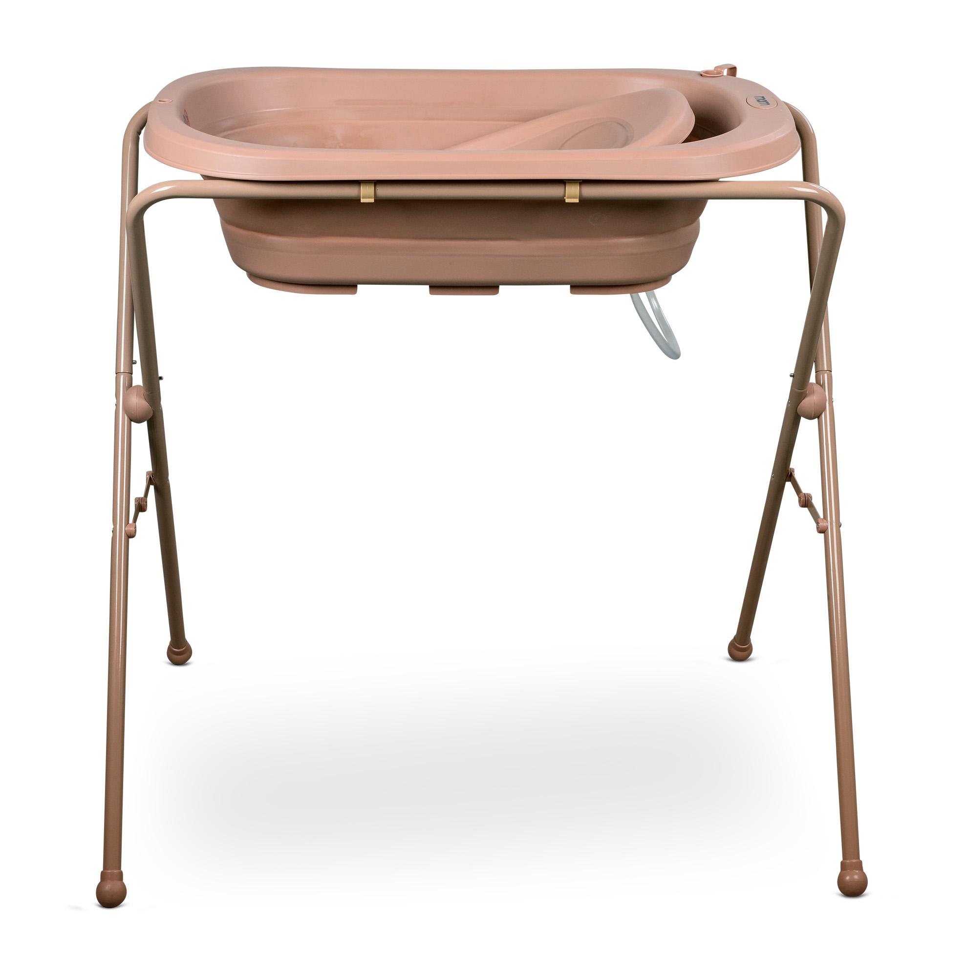 אמבטיה סיליקון מתקפלת כולל מעמד וצינורית מוקה חום