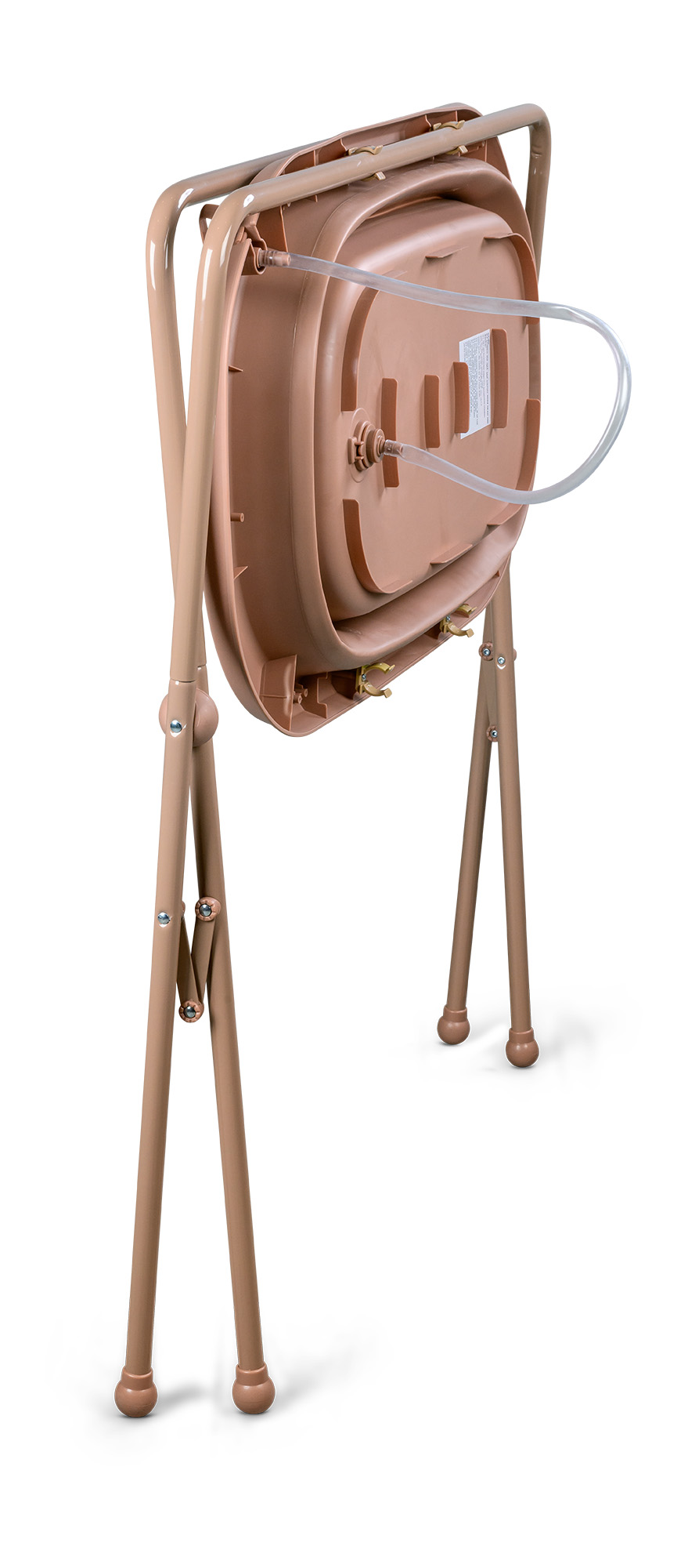 אמבטיה סיליקון מתקפלת כולל מעמד וצינורית מוקה חום