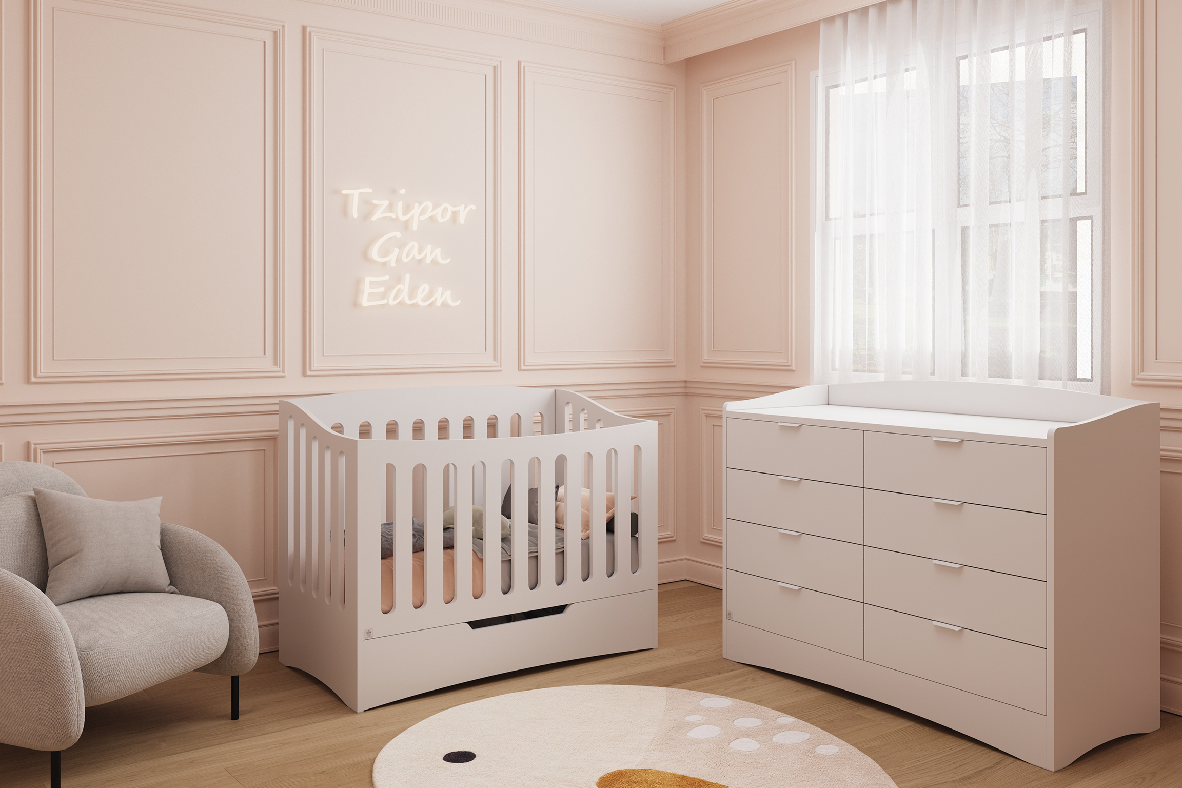 STUDIO BOUTIQUE COLLECTION Bird of Paradise Side Table STUDIO BOUTIQUE COLLECTION שידה ציפור גן עדן