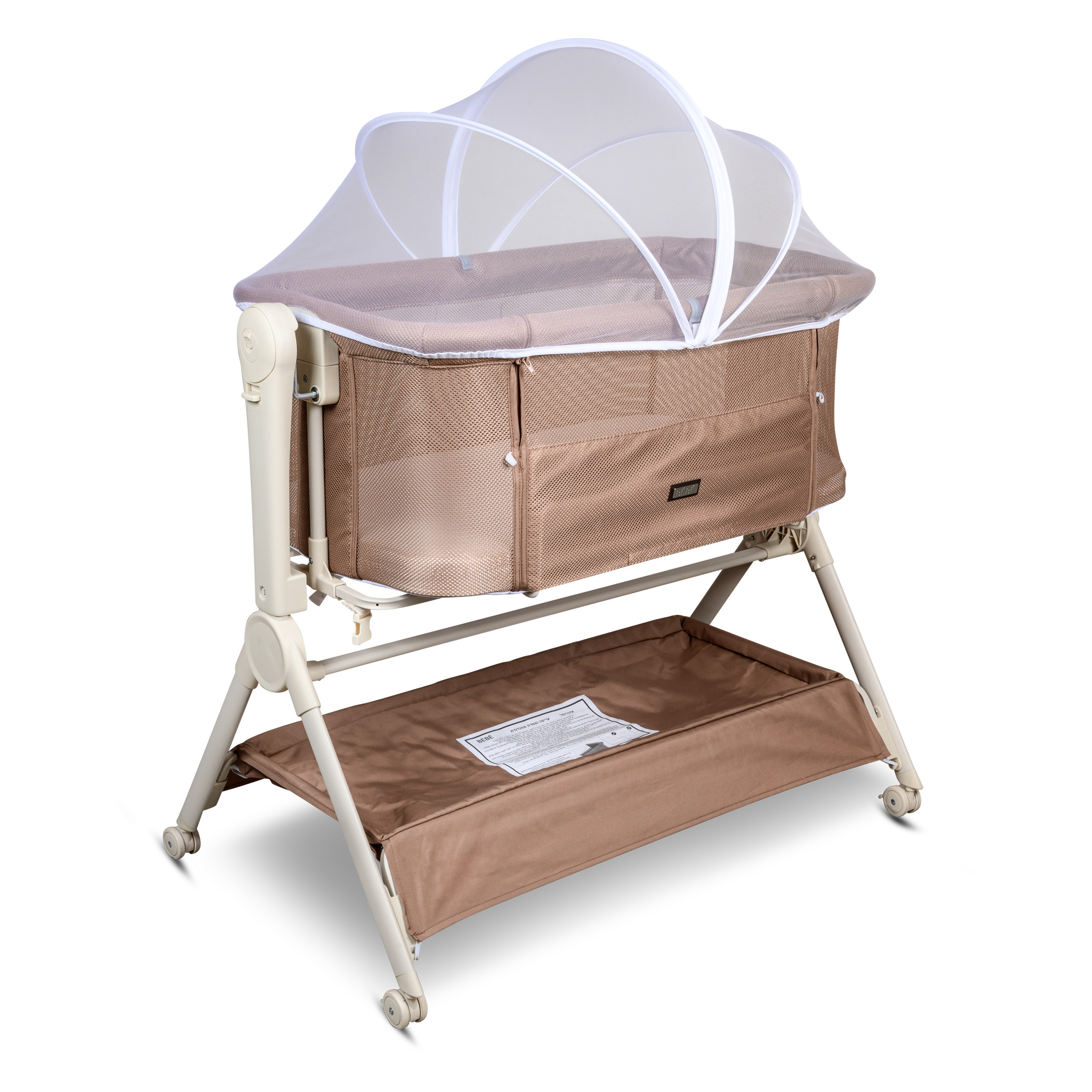 עריסה נצמדת כולל נדנוד מבית BÉBÉ מוקה עץ עריסה נצמדת כולל נדנוד מבית BÉBÉ מוקה עץ