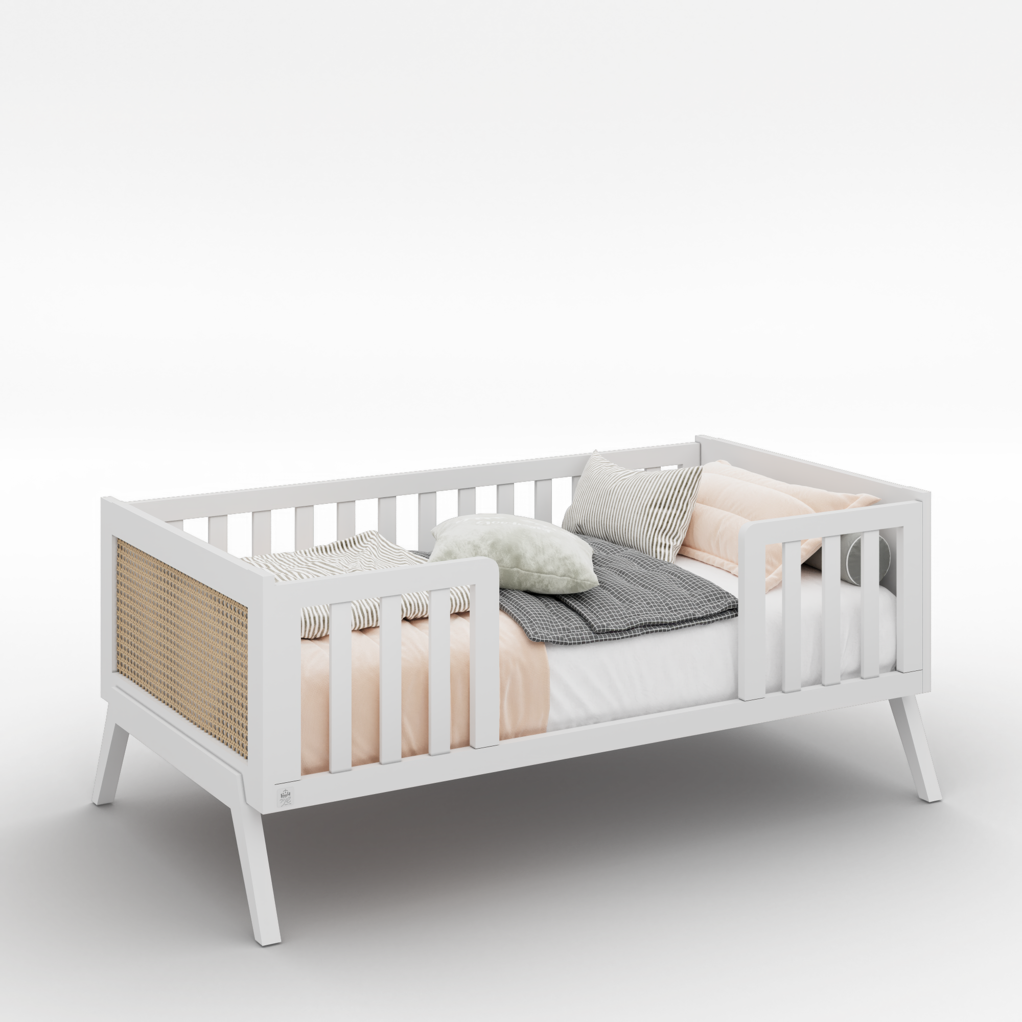 מיטה לתינוק ולילד 2 ב 1- ראטן טבעי