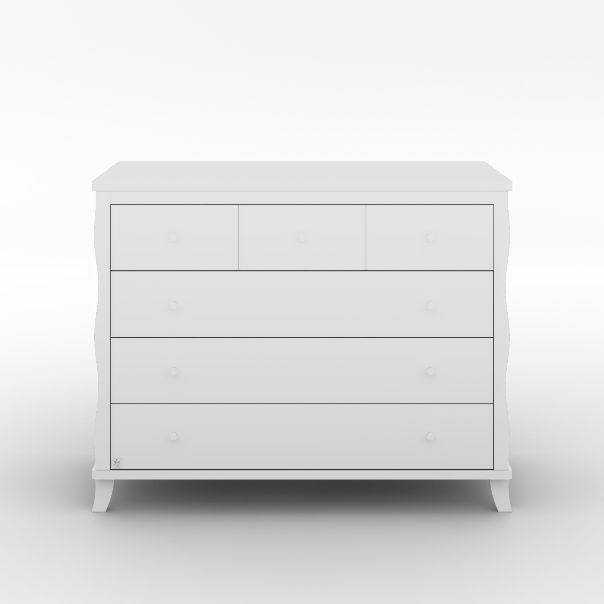 חדר לתינוק ומעבר ויקטורי לבן אקרילי