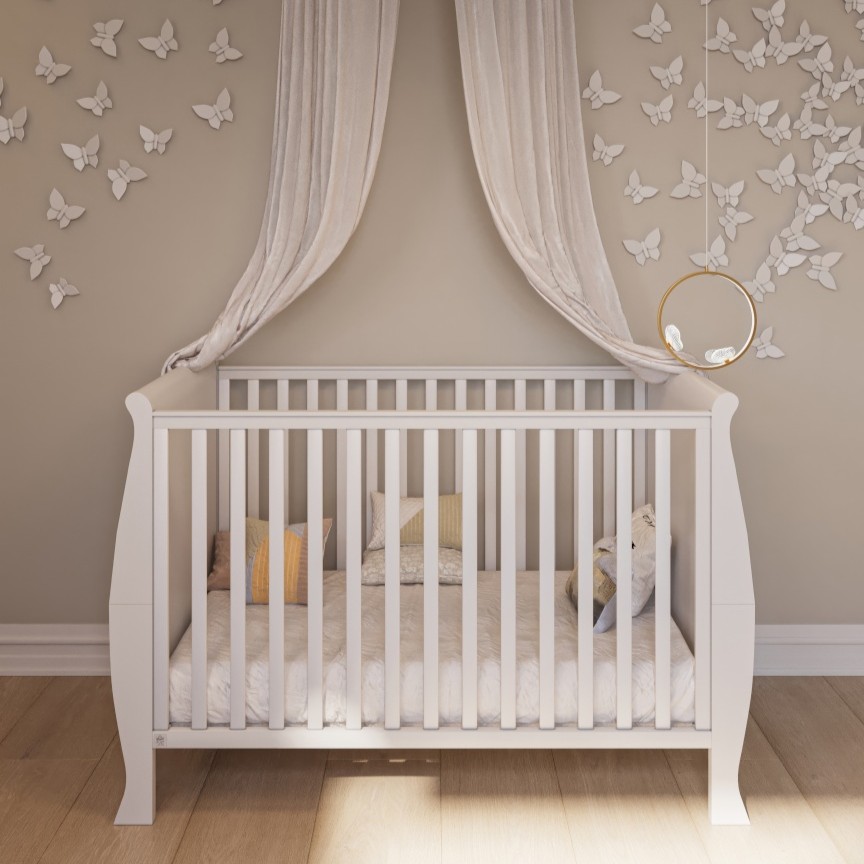 חדר לתינוק ומעבר ויקטורי לבן אקרילי