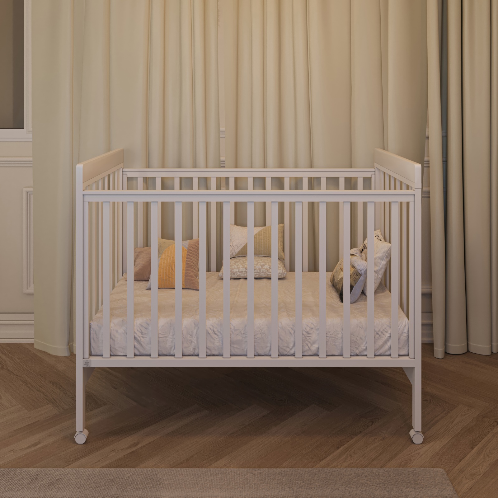 Baby and Children's Room Santorini White Baskets - Quiet Close חדר לתינוק ולילד סנטוריני סלסלאות לבן - טריקה שקטה