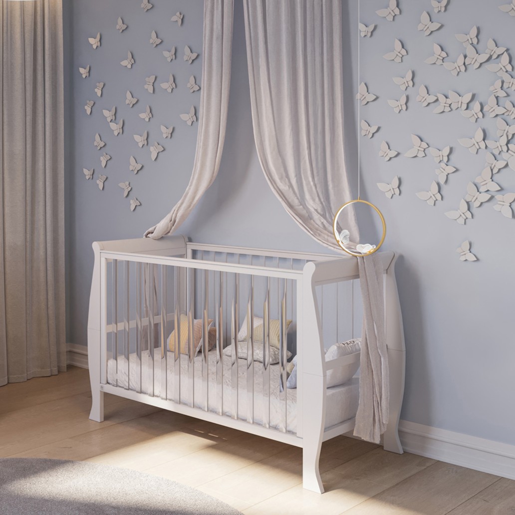 חדר לתינוק ומעבר ויקטורי לבן אקרילי