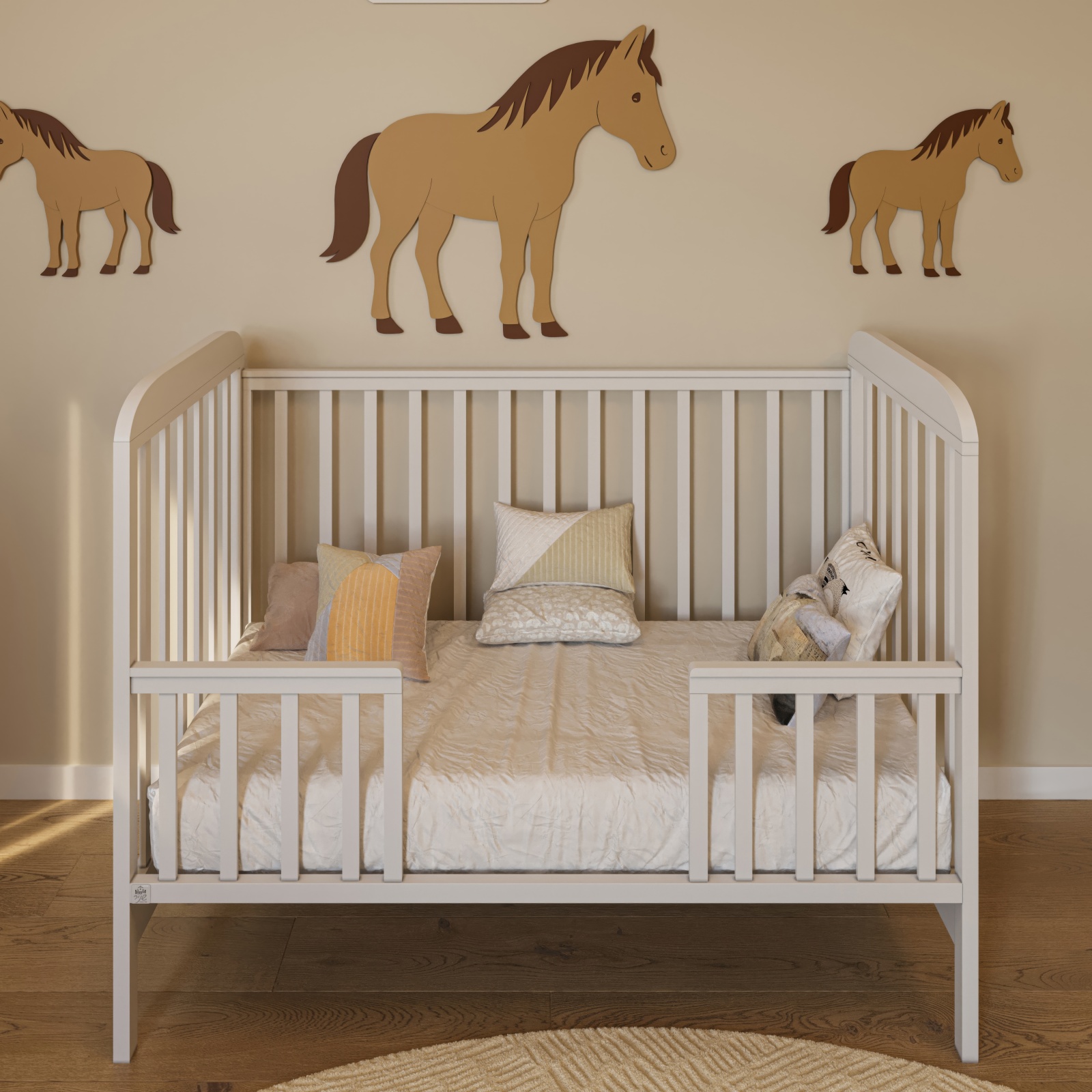 חדר שינה לתינוק טד-מרסי לבן טבעי - טריקה שקטה