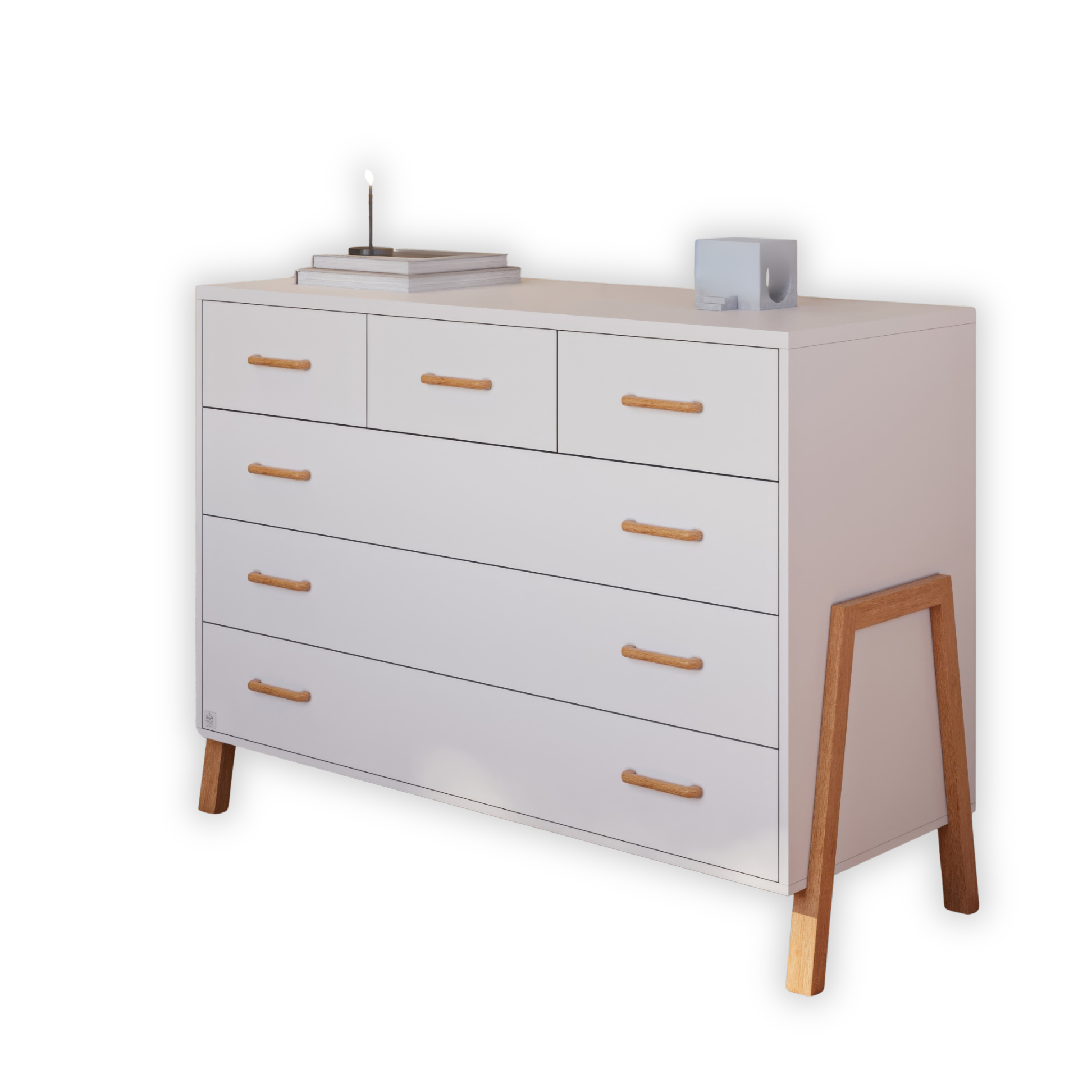 חדר שינה לתינוק טד-מרסי לבן טבעי - טריקה שקטה