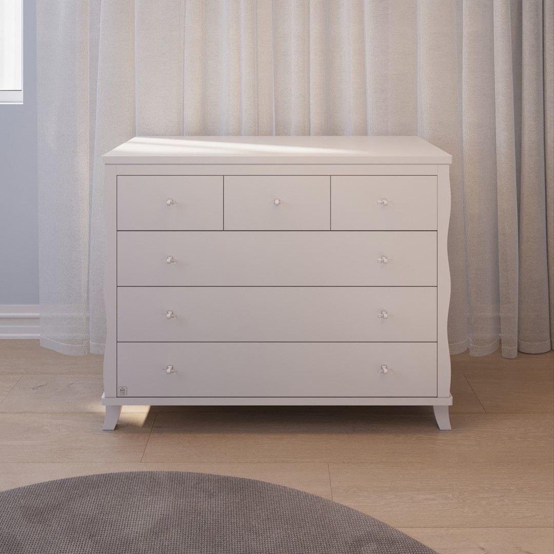 חדר לתינוק ומעבר ויקטורי לבן אקרילי