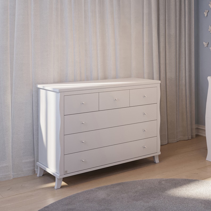 חדר לתינוק ומעבר ויקטורי לבן אקרילי