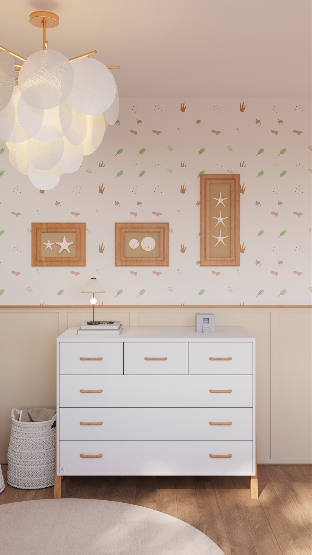 חדר שינה לתינוק מרסי לבן טבעי - טריקה שקטה