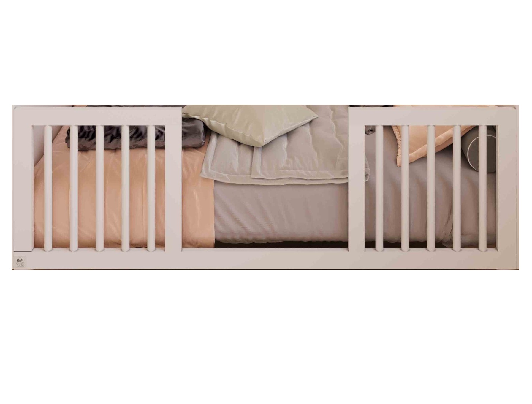 מעקה מעבר לבן למיטות וויני/סביון