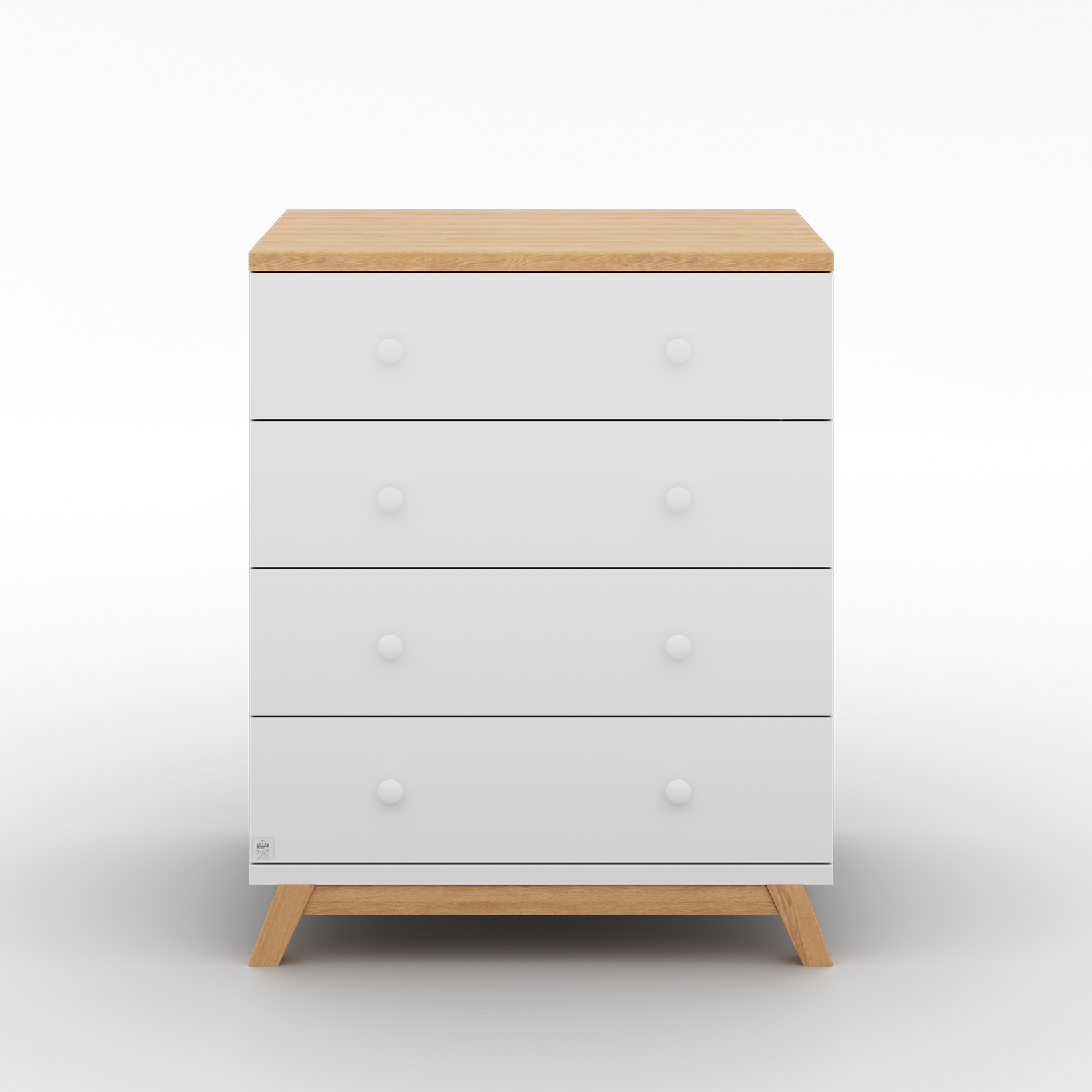 Dural quiet door cabinet, width 80 cm, white שידה דוראל טריקה שקטה רוחב 80 ס"מ לבן