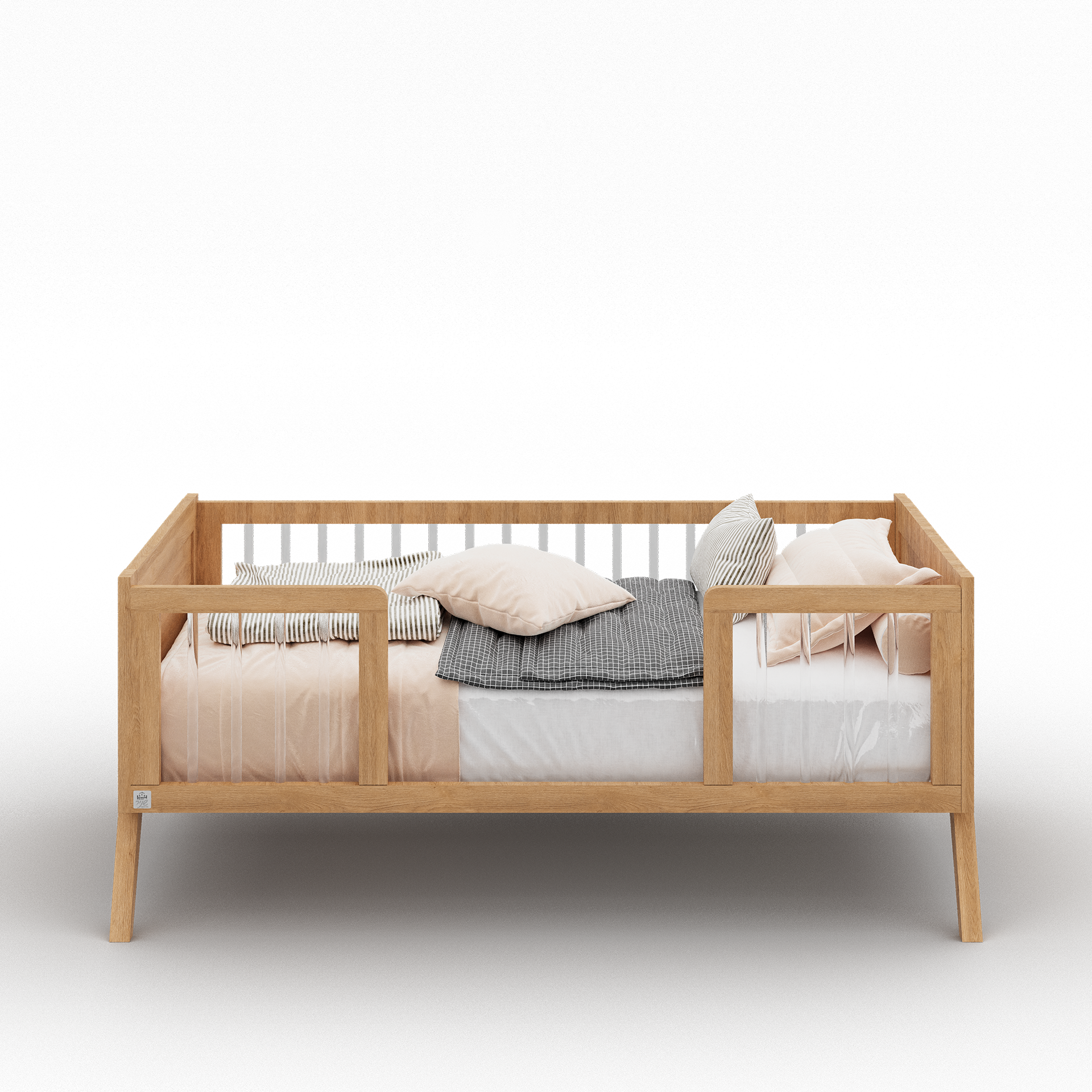מיטת תינוק ומעבר קומבו טבעי  – מיטה אחת, עיצוב מיוחד, שימוש לשנים.