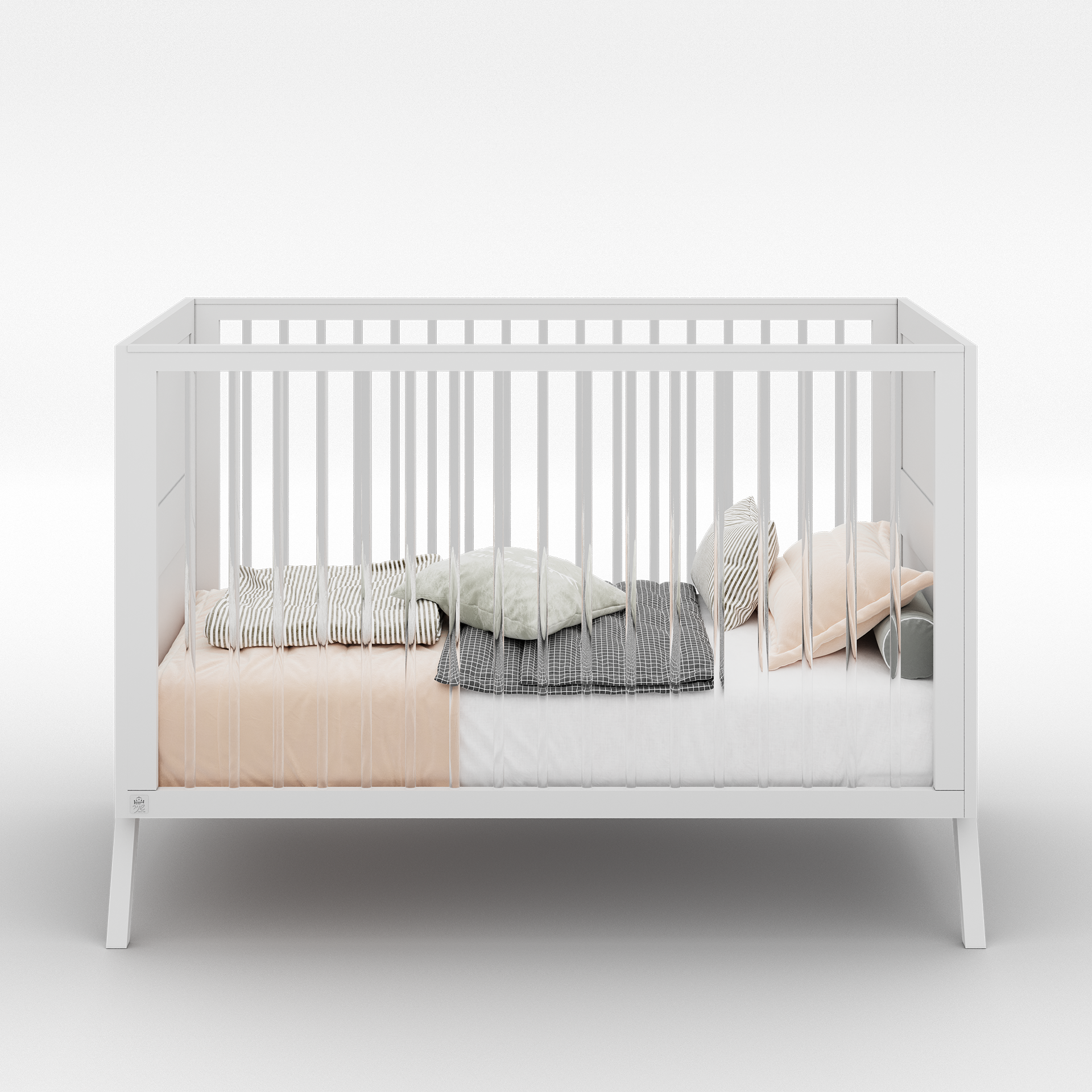 מיטת תינוק ומעבר קומבו טבעי  – מיטה אחת, עיצוב מיוחד, שימוש לשנים.