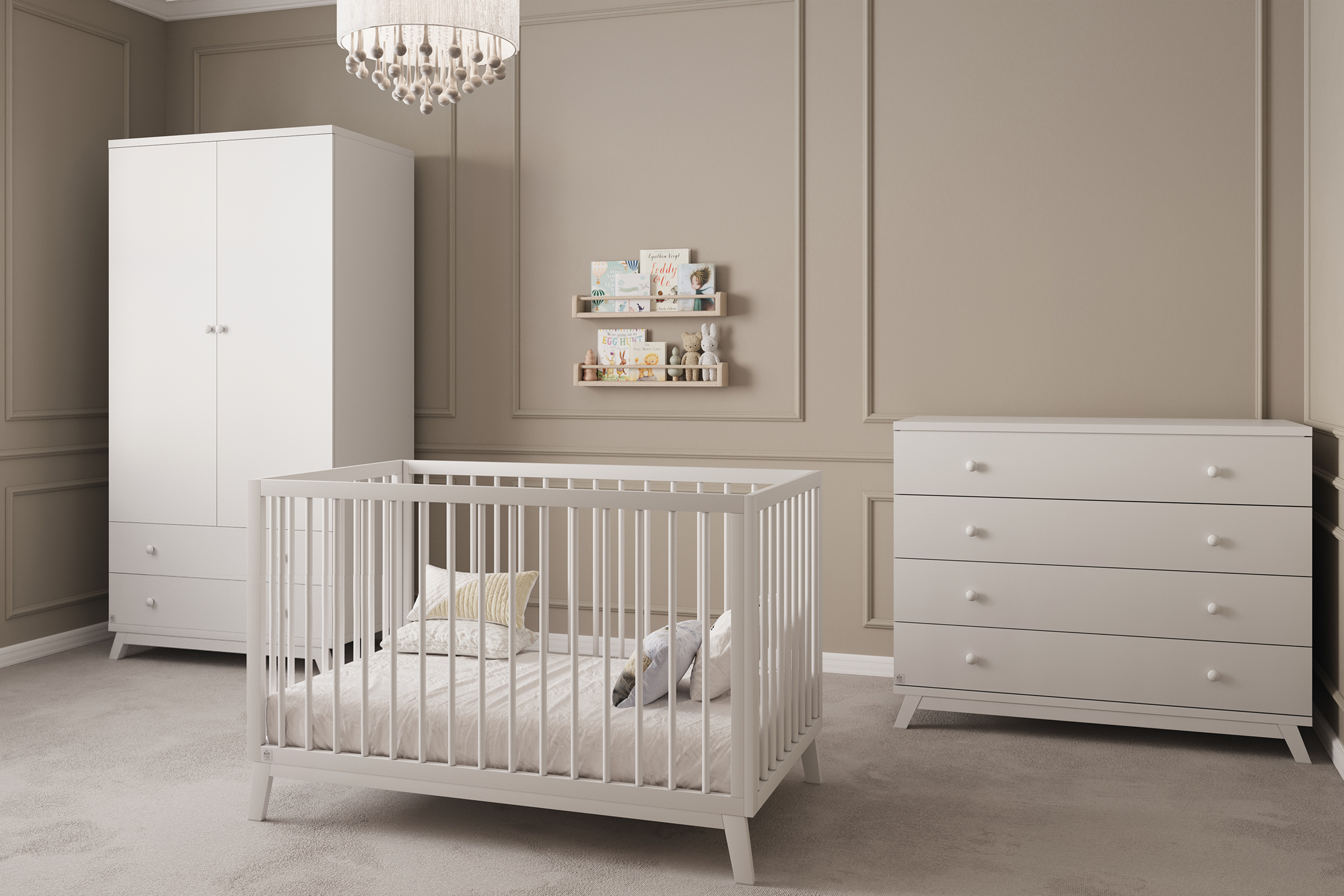 חדר שינה לתינוק דור 1.2 + שינה וויני לבן