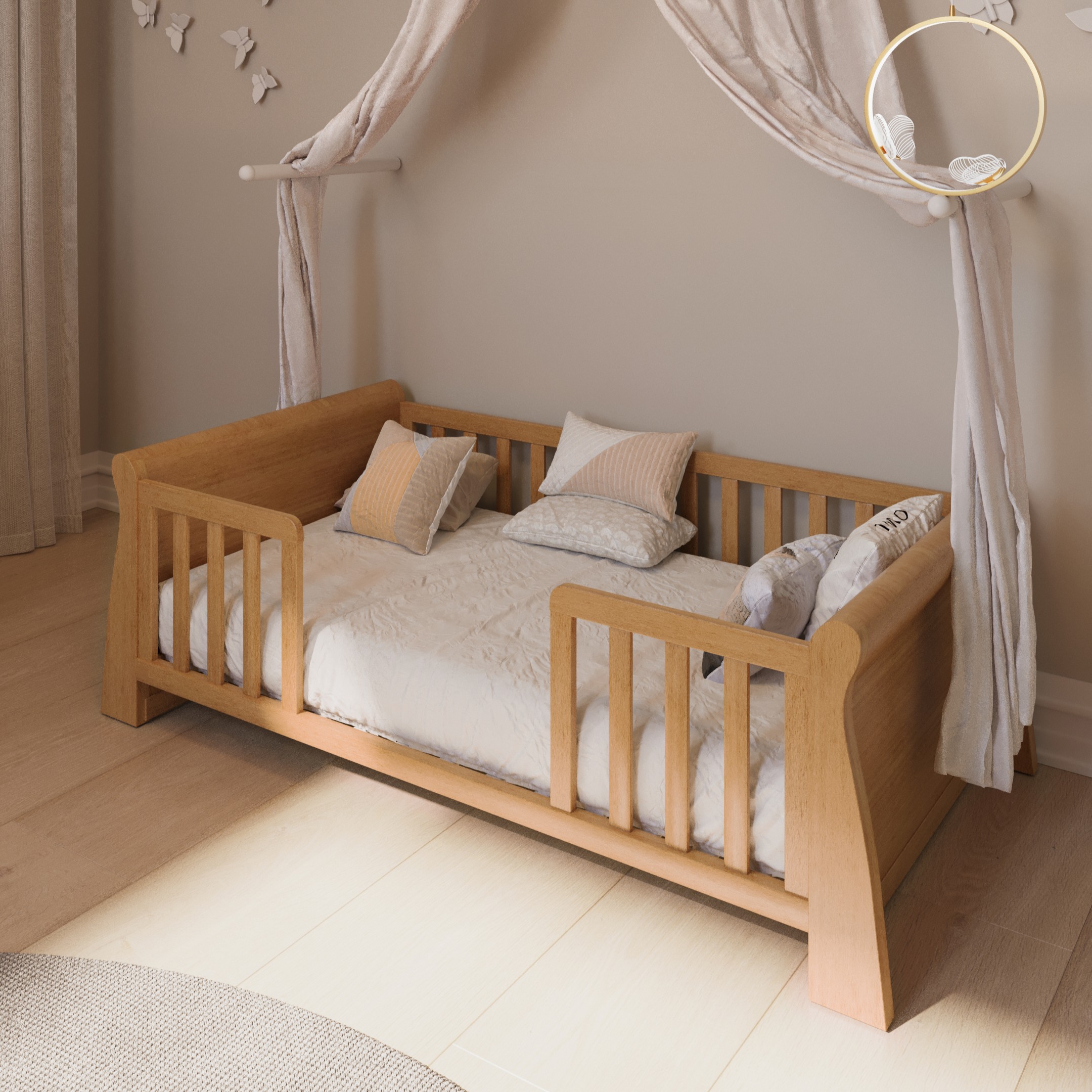 חדר לתינוק ומעבר ויקטורי לבן אקרילי