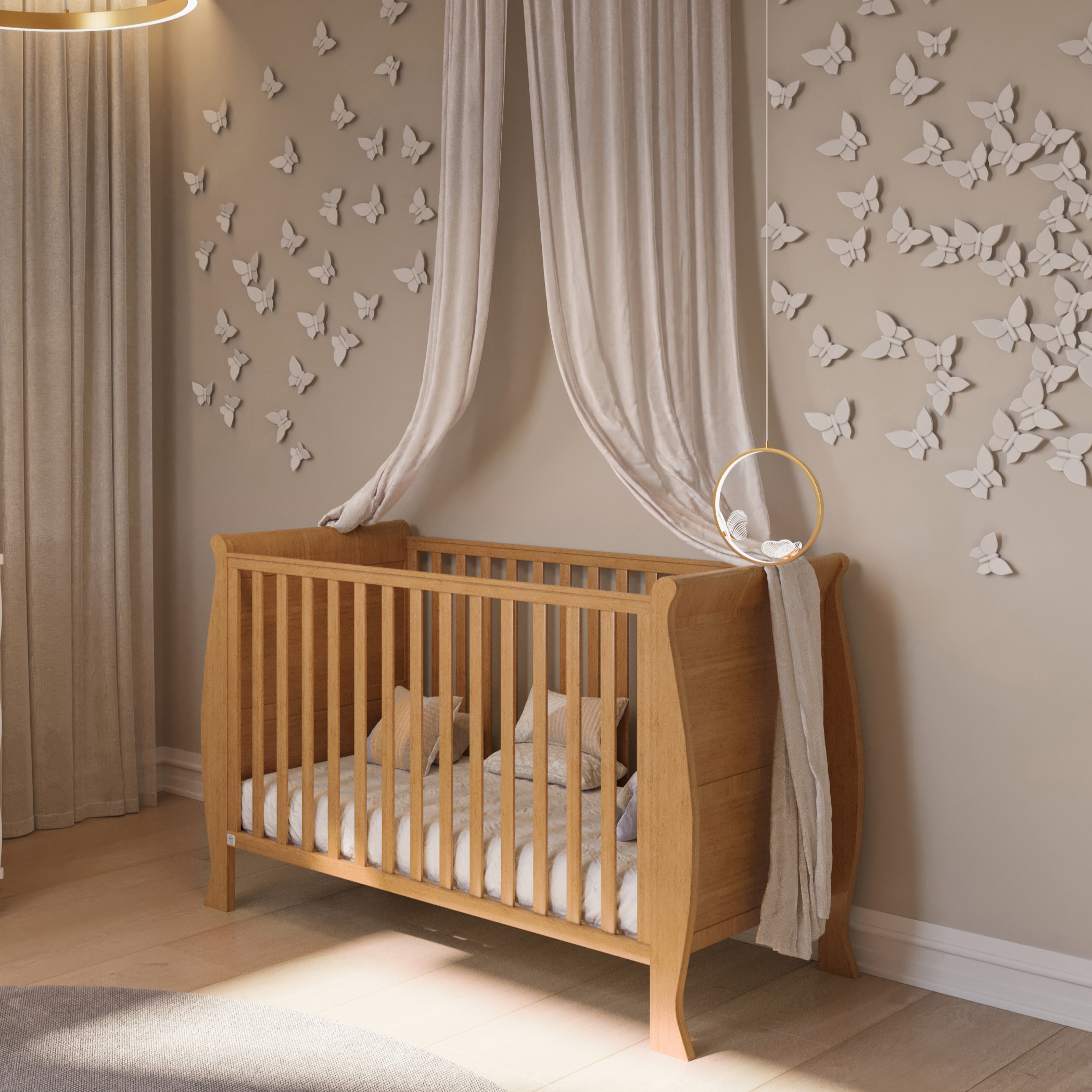 חדר לתינוק ומעבר ויקטורי לבן אקרילי