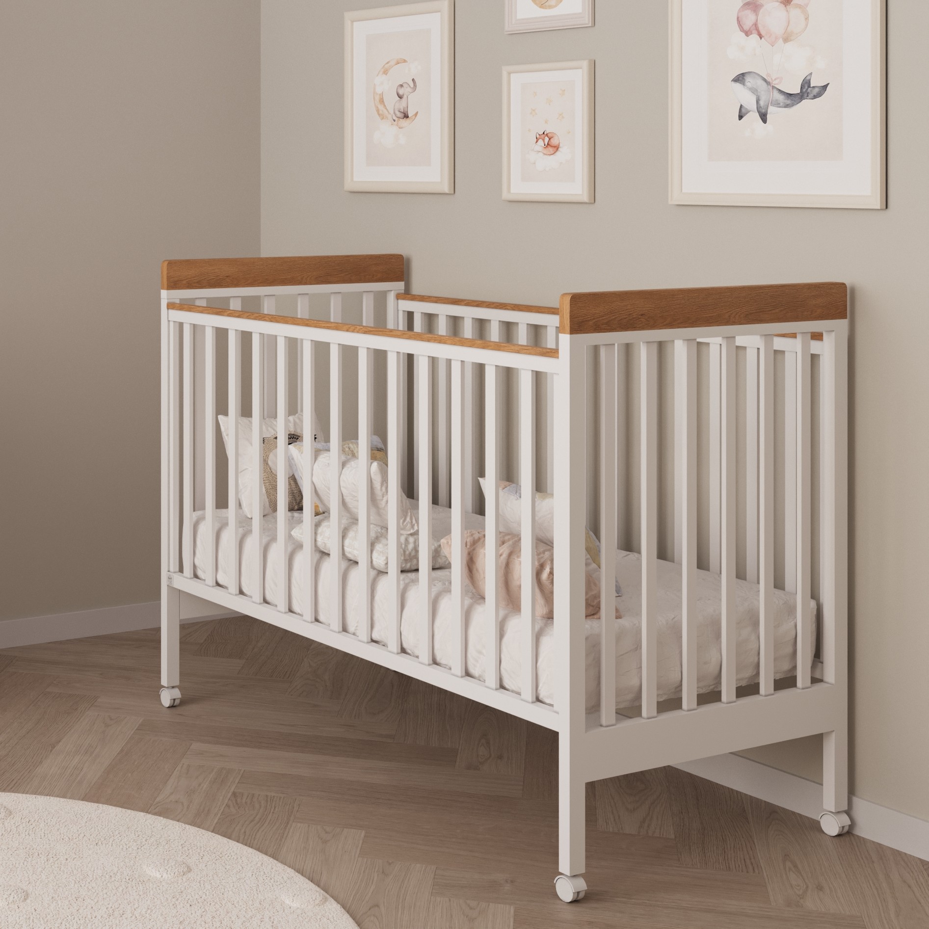 Dori bedroom 100 cm natural white soft-close חדר שינה דורי 100 ס"מ לבן טבעי טריקה שקטה