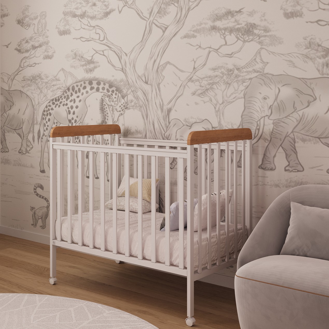 חדר שינה דוראל 80 ס"מ לבן טבעי טריקה שקטה