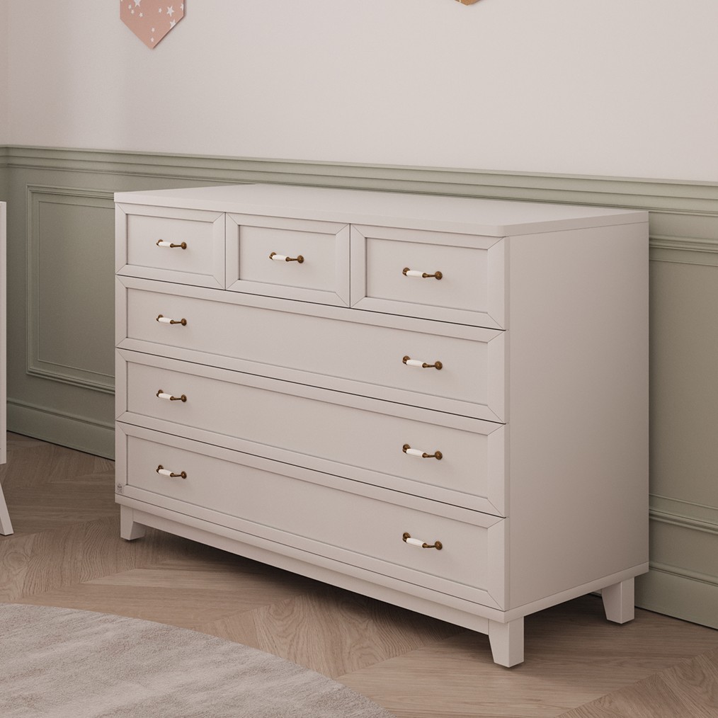 חדר תינוקות אסנטה לבן | עיצוב אחיד, פתרון מושלם לשנים הראשונות