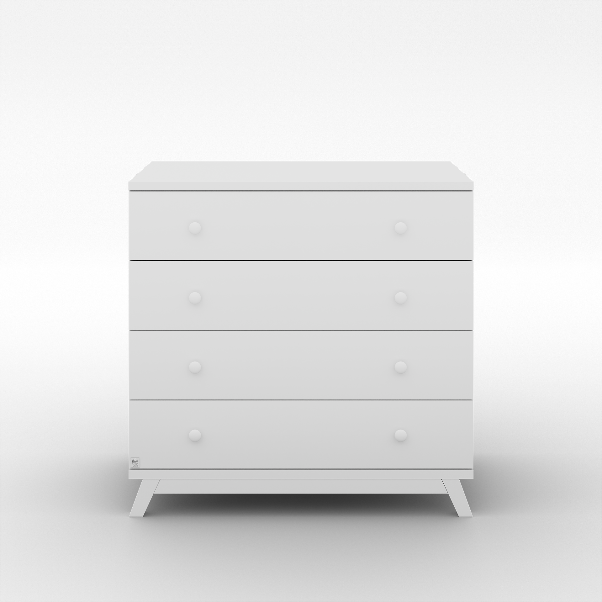 חדר שינה דוראל 80 ס"מ לבן טבעי טריקה שקטה