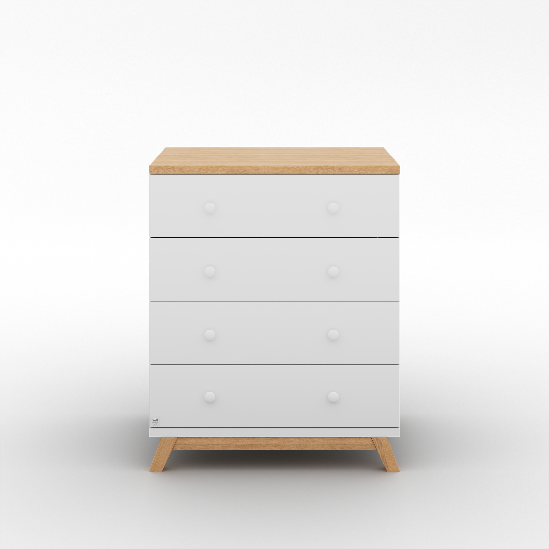 חדר שינה דוראל 80 ס"מ לבן טבעי טריקה שקטה